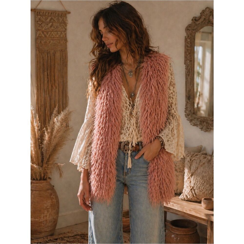 Hot & Delicious Pink Fuzzy Vest